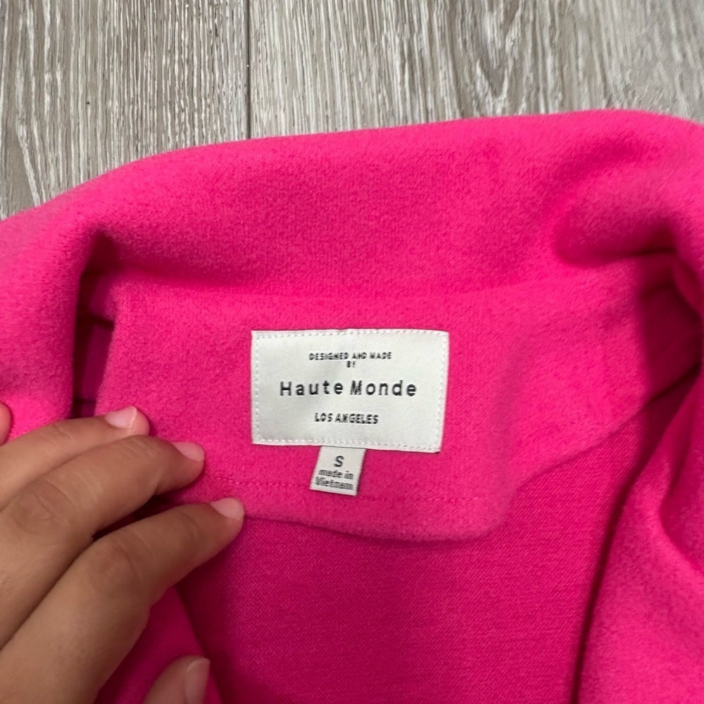 Haute Monde Women's Pink Sleeveless Coat - Picture 13 of 13
